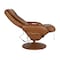 Flash Furniture Poppy Massaging Multi-Position Plush Recliner w/Side Pocket and Ottoman in Brown LeatherSoft BT-7672-MASSAGE-CGN-GG - alternate 4